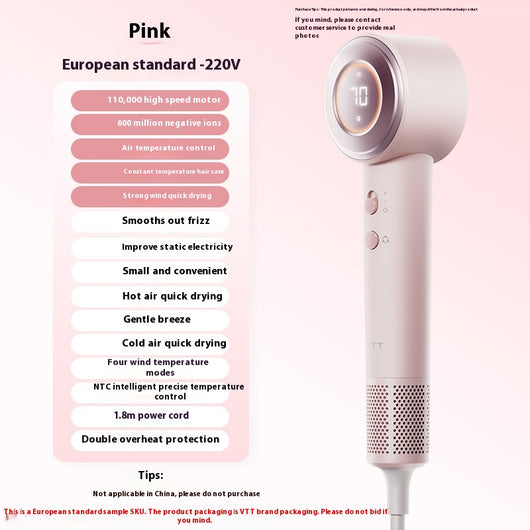Secador de Cabello Iónico de Alta Concentración con Control de Temperatura Constante - Image 17
