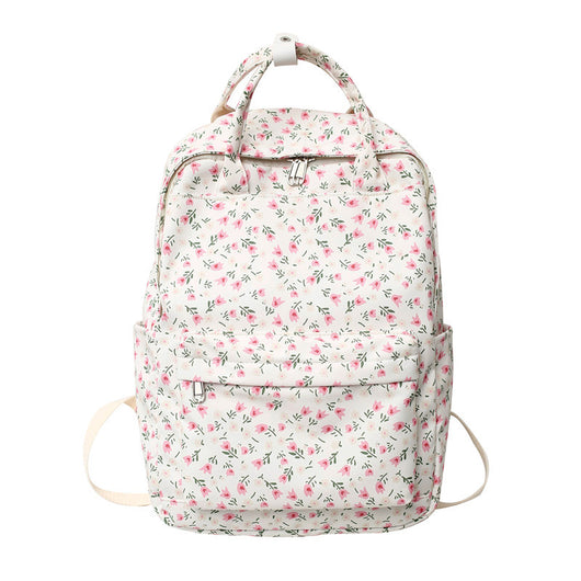 Mochila Escolar Estilo Coreano con Flores para Niñas - Primaria y Secundaria - Image 6
