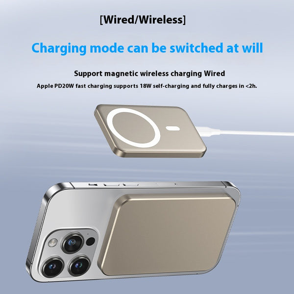 Cargador Inalámbrico MagSafe de Carga Rápida con Batería Portátil