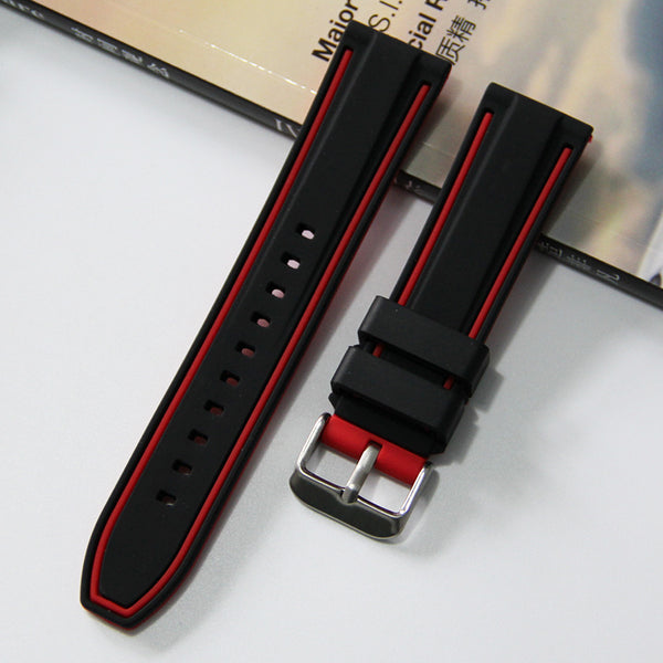 Correa de Reloj Deportiva Bicolor Resistente al Sudor en Silicona - Image 5