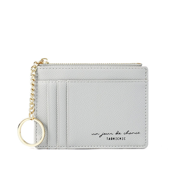 Billetera Compacta Coreana con Múltiples Compartimentos para Tarjetas