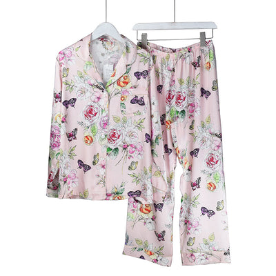 Pijama de Seda Estampado Talla Grande - Ropa de Casa Europea - Image 14