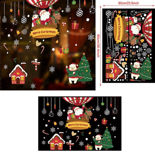 Adhesivos Navideños para Ventanas - Decoración Festiva Reutilizable - Image 9