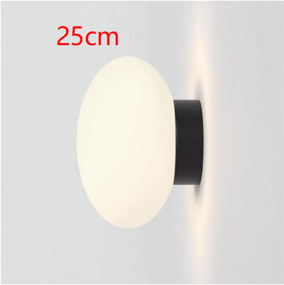 Lámpara de Pared Minimalista Blanca en Vidrio Estilo Hongo - Image 8