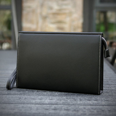 Maletín de Cuero Suave para Hombre - Estilo Casual Ejecutivo Moderno