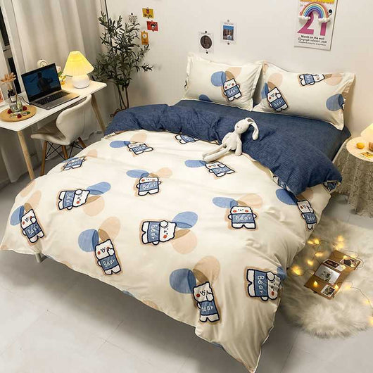 Conjunto de 4 Piezas en Algodón Estampado con Acabado Satinado - Image 8