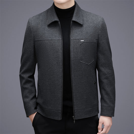Chaqueta de Lana Corta para Hombre Otoño Invierno