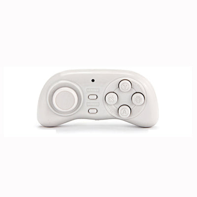 Black portable mini Bluetooth smart gamepad with an analog stick and four action buttons for mobile gaming. - Image 2