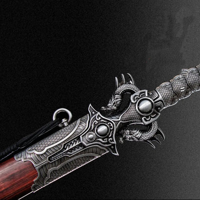 Espada Lilong de Acero Manganeso Forjada de Una Pieza - Pieza de Colección Premium - Image 4