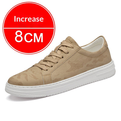Zapatillas Deportivas Blancas para Hombre con Suela Elevada y Altura Aumentada - Image 9
