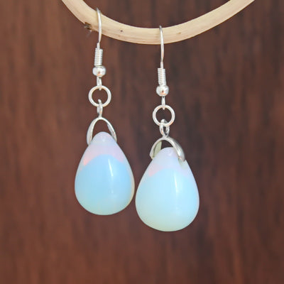Aretes de Ópalo Natural Gota de Agua Estilo Europeo y Americano - Image 7
