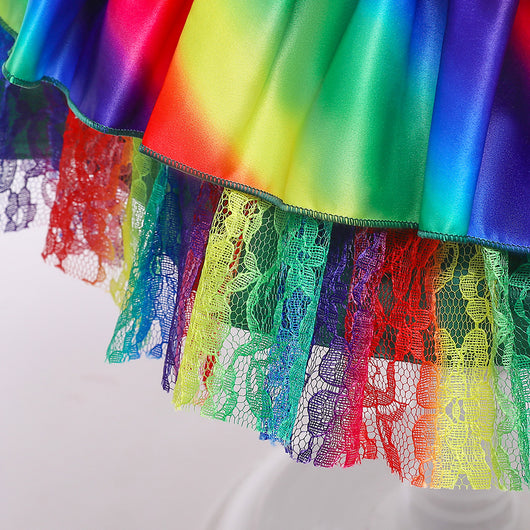 Vestido Princesa Degradado de Encaje Multicolor - Image 19