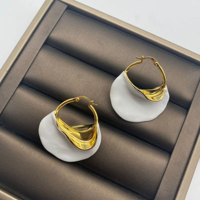 Aretes Retro Grandes Estéreo para Mujer - Image 11