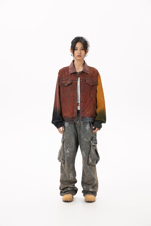 Chaqueta Denim Vintage Americana Oversize Lavado Relajado - Image 8