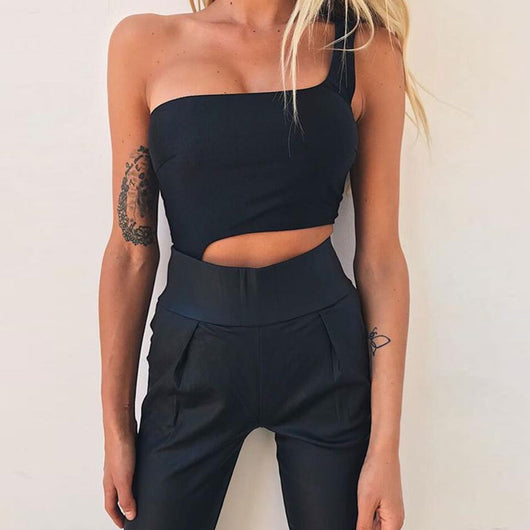 Traje de Baño Asimétrico Cropped con Espalda Descubierta - Image 14