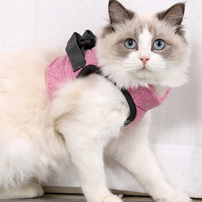 Arnés de Pecho Ligero y Transpirable con Cuerda de Encaje para Gato - Image 8