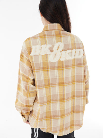 Camisa Cuadros Suelta de Manga Larga Unisex - Image 15