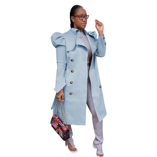 Abrigo Largo Impermeable Versátil para Mujer - Diseño Clásico - Image 15