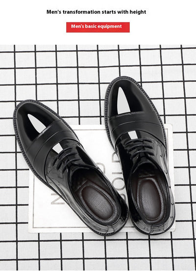 Zapatos Formales con Alzas Internas 10cm - Cuero Brillante Premium para Hombre - Image 17