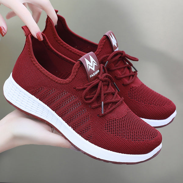 Zapatos de Tela Estilo Beijing Antiguo para Mujer con Malla Transpirable