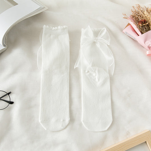 Calcetines Soft Girl de Satén y Encaje Lolita - Image 17