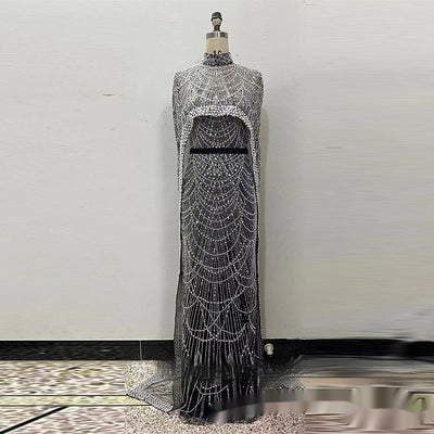 Vestido de Fiesta con Bordado de Perlas - Image 18