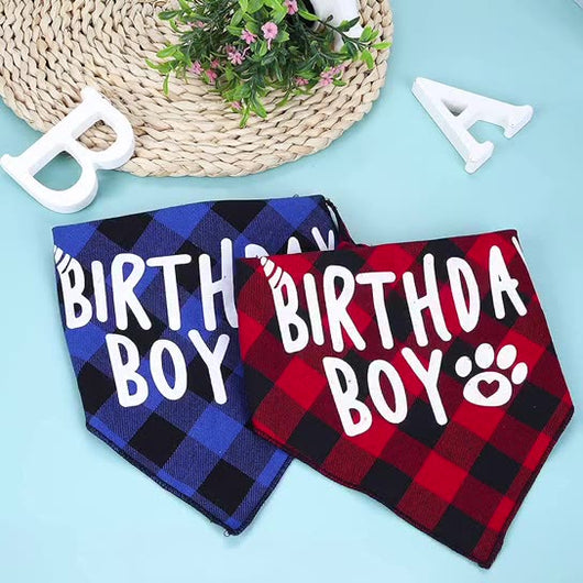 Pañuelo Triangular Escocés para Cumpleaños de Mascotas - Image 10
