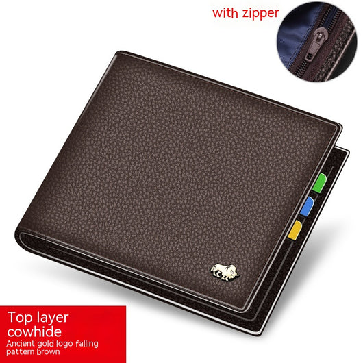 Cartera Corta para Hombre en Cuero Genuino con Múltiples Compartimientos - Image 2