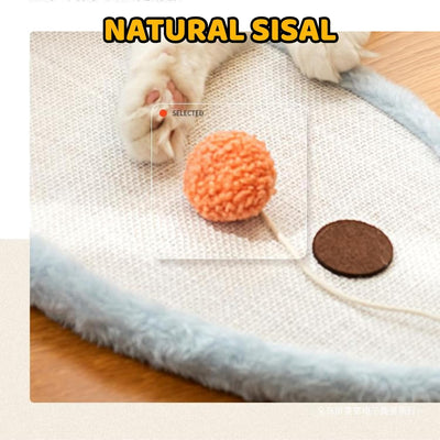Rascador de Pared para Gatos con Diseño Cartoon - Protector de Muebles en Sisal Natural - Image 10