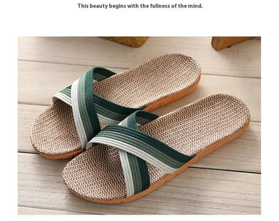 Pantuflas de Lino para Pareja - Cómodas para Casa con Suela Gruesa - Image 13