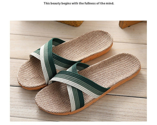 Pantuflas de Lino para Pareja - Cómodas para Casa con Suela Gruesa - Image 13