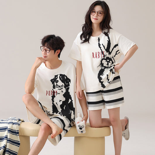 Pijama Corto Holgado para Pareja - Shorts Cómodos de Verano - Image 19