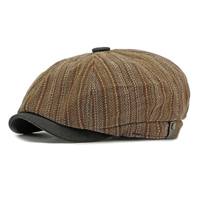 Boina Vintage a Rayas Unisex - Estilo Clásico para Hombre y Mujer - Image 5
