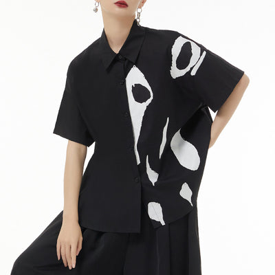 Blusa Estampada de Manga Corta Casual para Mujer - Image 10