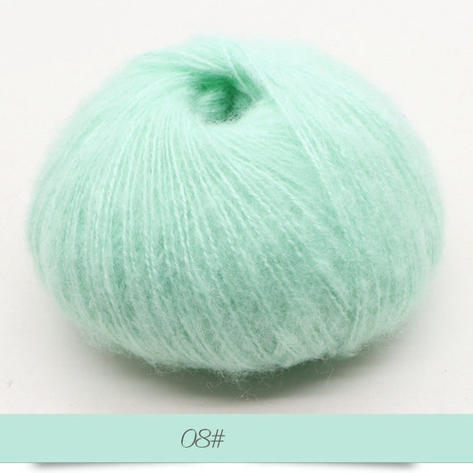 Suéter y chal de mohair para bebé con detalle de tejido - Image 5