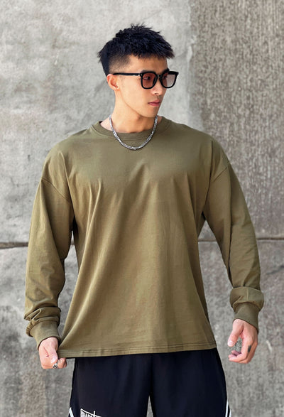 Sudadera Deportiva Holgada de Manga Larga para Hombre - Tela Ligera - Image 4