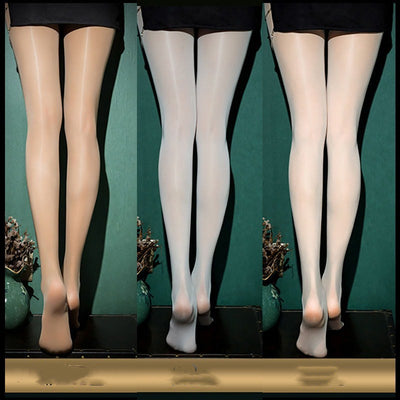 Medias Brillantes Ultrafinas con Bragueta Dorada - Estilo Elegante y Sensual - Image 12