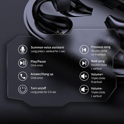 Auriculares de Conducción Ósea Bluetooth 5.2 HIFI - Deportivos con Cancelación de Ruido - Image 5