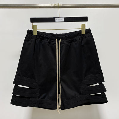 Shorts Holgados con Panel de Encaje y Cordón Ajustable - Image 11