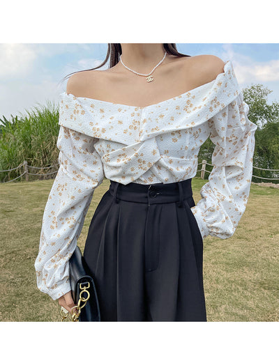 Blusa Floral Asimétrica de Manga Larga para Mujer - Diseño Exclusivo - Image 9