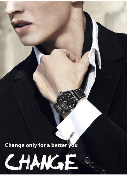 Reloj Mecánico Automático Retro Cuero Genuino Estilo Ejecutivo - Image 21