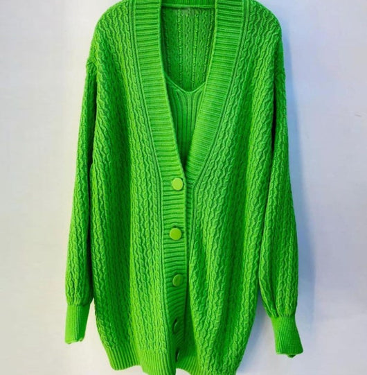 Conjunto Elegante: Blazer Monopecho y Vestido Suéter Camisola - Image 2