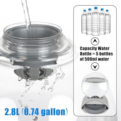 Dispensador Automático de Agua para Mascotas 2.8L con Fuente de Gravedad - Image 3