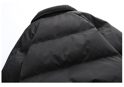 Abrigo Acolchado de Algodón con Solapa Americana para Hombre - Estilo Premium - Image 12
