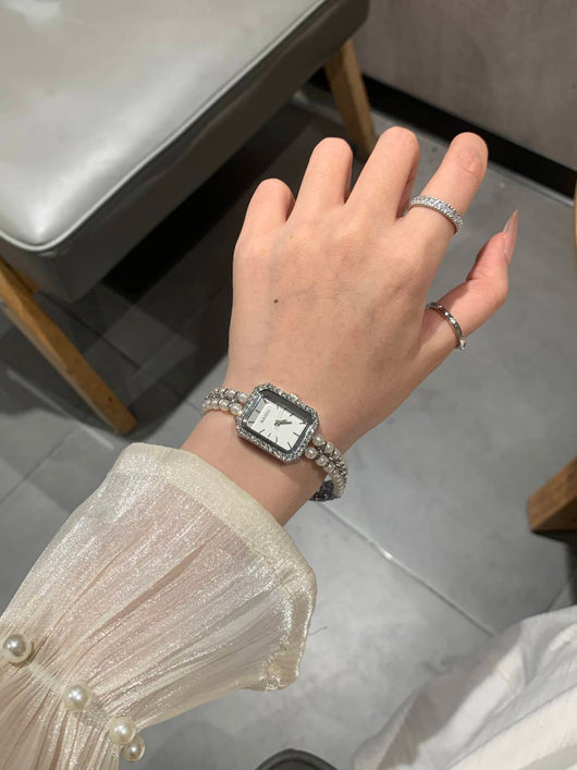 Reloj Pulsera de Perlas para Mujer - Elegancia Atemporal - Image 23
