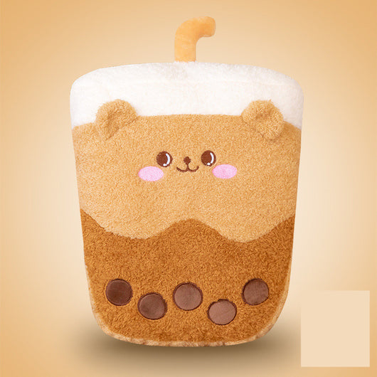 Calentador de Manos Peluche Osito Husky con Té de Leche - Image 9