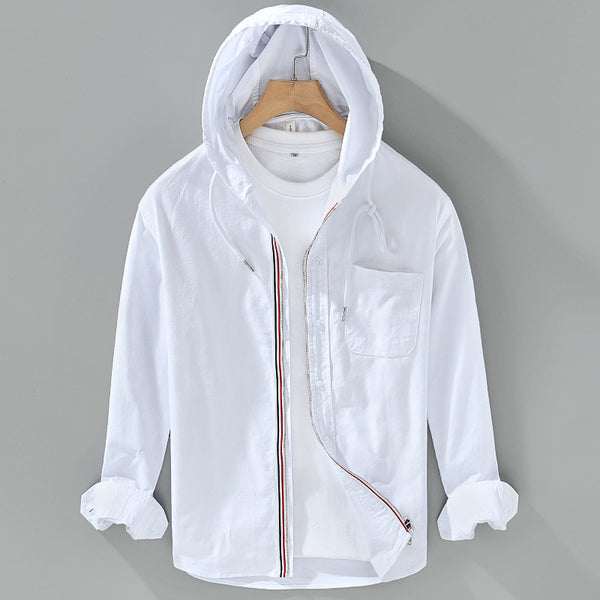 Chamarra Sudadera con Capucha de Algodón - Estilo Casual Americano para Hombre