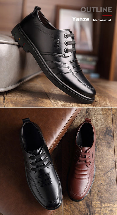 Zapatos Formales de Cuero para Hombre - Elegancia Transpirable para Negocios - Image 12