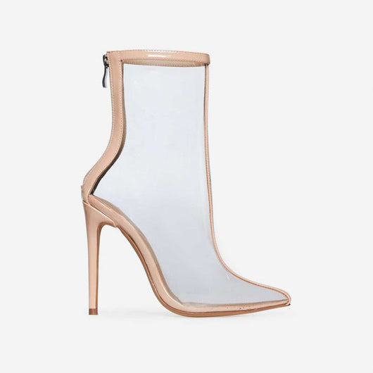 Botas Stiletto Transparentes con Cierre Posterior para Mujer - Image 8