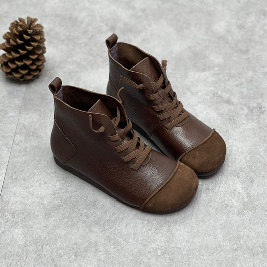 Botas Martin de Cuero Vintage con Forro Cálido y Suela Suave - Image 7